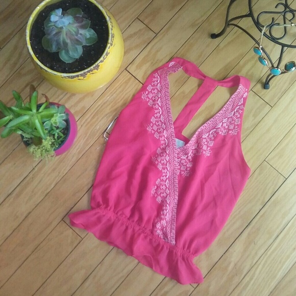 F21/Rory Beca top t-strap back medium [0043] - Picture 5 of 8